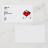La musique est mon modèle de carte de visite (Devant / Derrière)