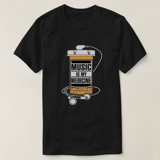 La musique est mon T-shirt de médecine (Design devant)
