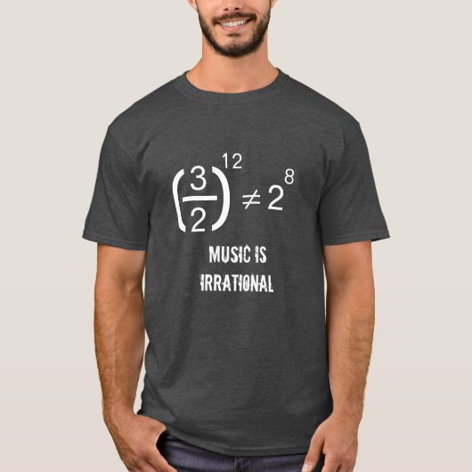 La musique est un T-shirt irrationnel (Devant)
