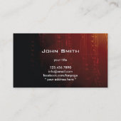 La musique foncée note le carte de visite de (Dos)