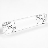 La musique note la plaque d'identification