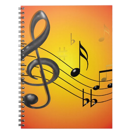 La musique note le carnet (Devant)