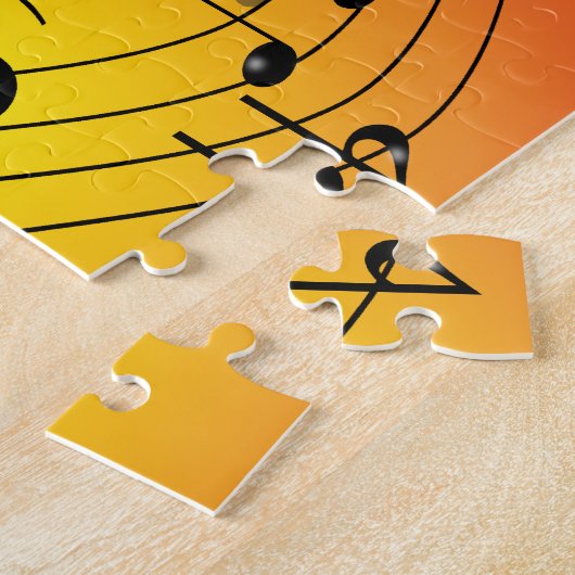 La musique note le puzzle (Côté)