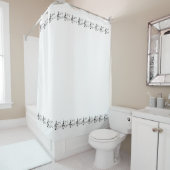 La "musique note" le rideau en douche (En situation)