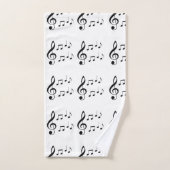 La "musique note" l'ensemble de serviette (Serviette à main)