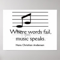 La musique parle - impression d'art