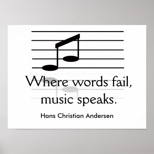 La musique parle - impression d'art (Devant)