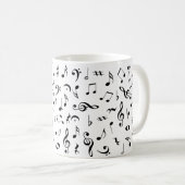 La musique personnalisée note la tasse (Devant droit)