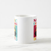 La Musique Peut Changer Le Monde Musicien Café Mug (Centre)