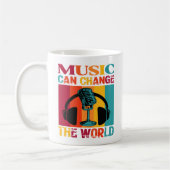 La Musique Peut Changer Le Monde Musicien Café Mug (Gauche)