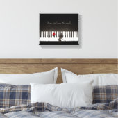 La Musique Sauvera Le Monde - Toile Rose Piano (Insitu(Chambre))