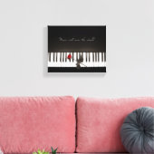 La Musique Sauvera Le Monde - Toile Rose Piano (Insitu(Salon))