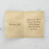 La naissance de la carte de Noël de Jésus (Intérieur)