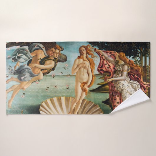 La naissance de Vénus, Sandro Botticelli, 1485 (Serviette de bain)