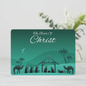 La naissance du Christ Carte de vœux (Debout devant)