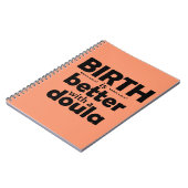 La naissance est meilleure avec un doula - carnet (Côté gauche)