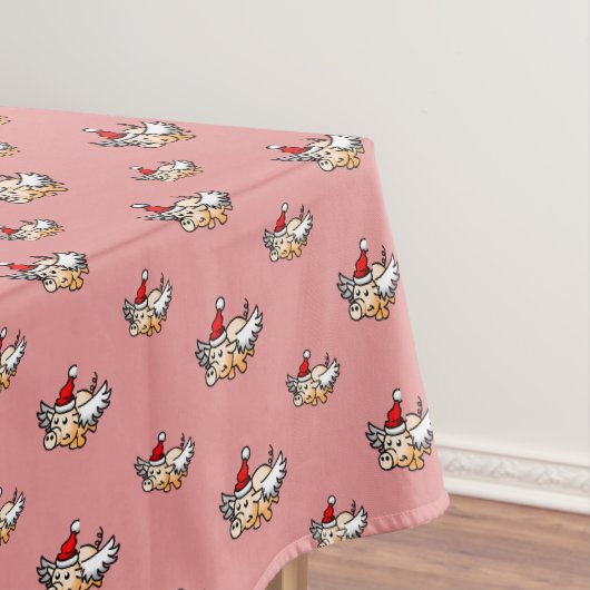 La nappe au cochon de Noël volant (In Situ)