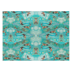 La nappe d'art autochtone Dauphin Dream