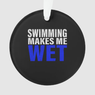 La Natation Me Fait Me Faire Fouiller Longs T-Shir