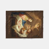 La Natividad, couverture en polaire personnalisée (Devant (Horizontal))