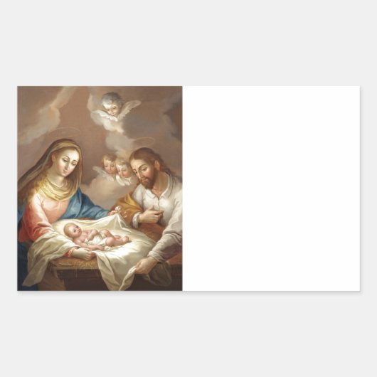 La Natividad Rechthoekige Sticker (Voorkant)