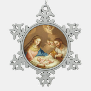 La Natividad Tin Sneeuwvlok Ornament