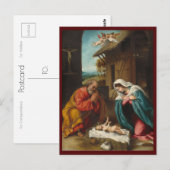 La Nativité 1523 | Carte postale Blue Beach Song™ (Devant / Derrière)