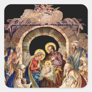 La Nativité de Jésus Autocollant - 2