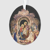 La Nativité de l'ornement acrylique de Jésus (devant)