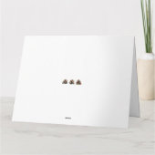 La nature d'affaires moderne plié carte de Noël (Dos)