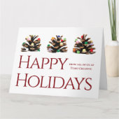 La nature d'affaires moderne plié carte de Noël (Devant)