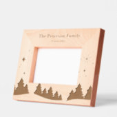 La nature de la famille Scènes Hiver Engravé Cadre (Gauche)