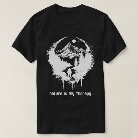 La nature est mon T-shirt thérapeutique (Design devant)