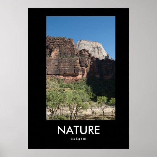 La nature est une affiche démotivationnelle (Devant)