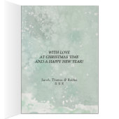 la neige d'hiver de bonne année macule la carte (Intérieur (Droit))