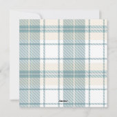 La neige éblouit la carte de Noël de la famille (Dos)