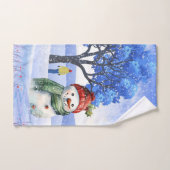 LA NEIGE S'AMUSERA EN HIVER (Serviette à main)
