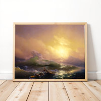 La Neuvième vague par Ivan Aivazovsky Poster