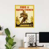 La nourriture combat la force ~ Poster de 2ÈME GUE (Bureau à domicile)