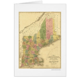 La Nouvelle Angleterre énonce la carte 1839