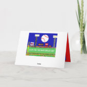 La nouvelle carte d'anniversaire de base-ball (Dos)