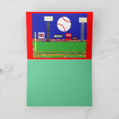 La nouvelle carte d'anniversaire de base-ball (Intérieur)