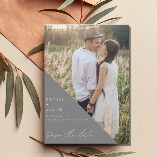 La Nouvelle Gray Arch Photo Wedding Save The Date