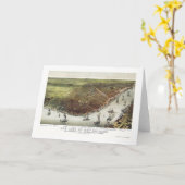 La Nouvelle-Orléans, carte panoramique de LA - (Fleur jaune)