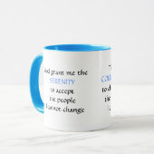 La NOUVELLE prière de sérénité - tasse (Devant gauche)