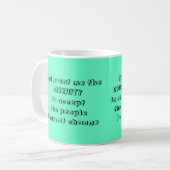 La NOUVELLE prière de sérénité - tasse (Devant gauche)