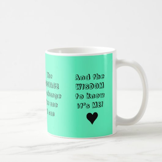La NOUVELLE prière de sérénité - tasse (Droite)