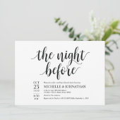 La nuit avant d'épouser des invitations de dîner (Debout devant)