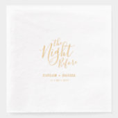 La Nuit Avant | Dîner de Répétition de Mariage (Recto)