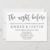 La Nuit avant| Invitation (Devant)